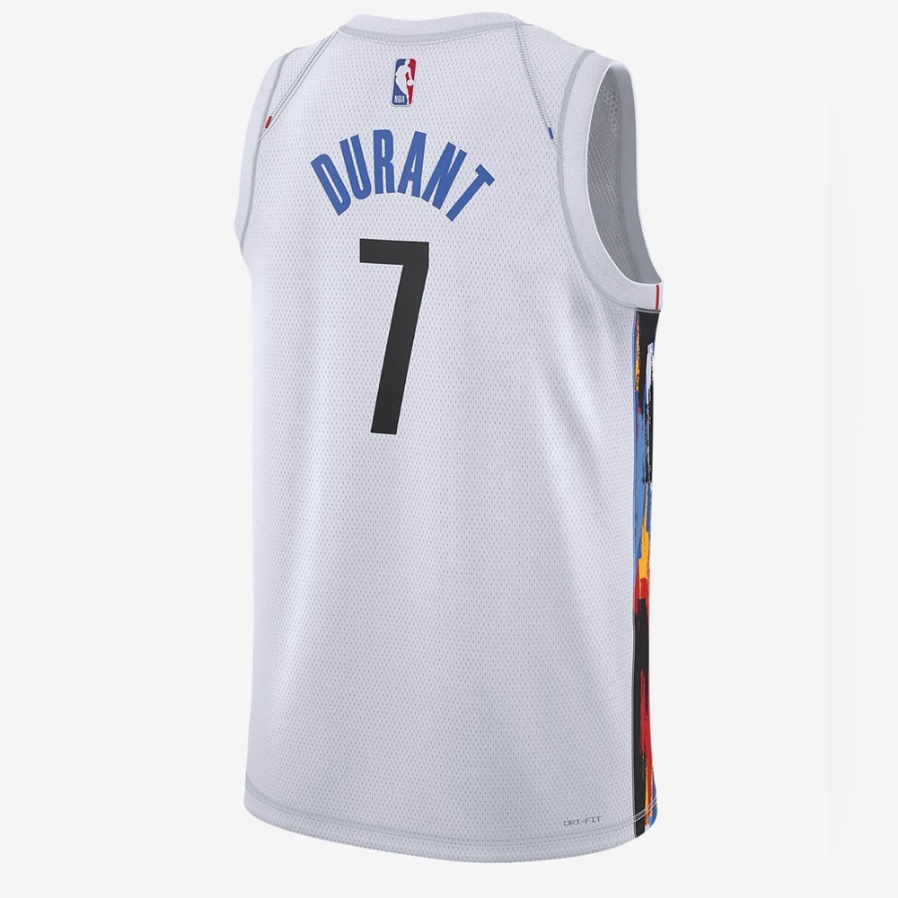 KEVIN DURANT BROOKLYN NETS CITY EDITION JERSEY SIZE 48 LARGE NWT - Picture 2 of 8